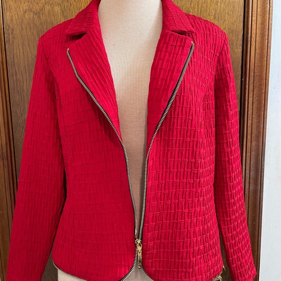 Frank Lyman Design Red Jacket Size 16 - Picture 9 of 13
